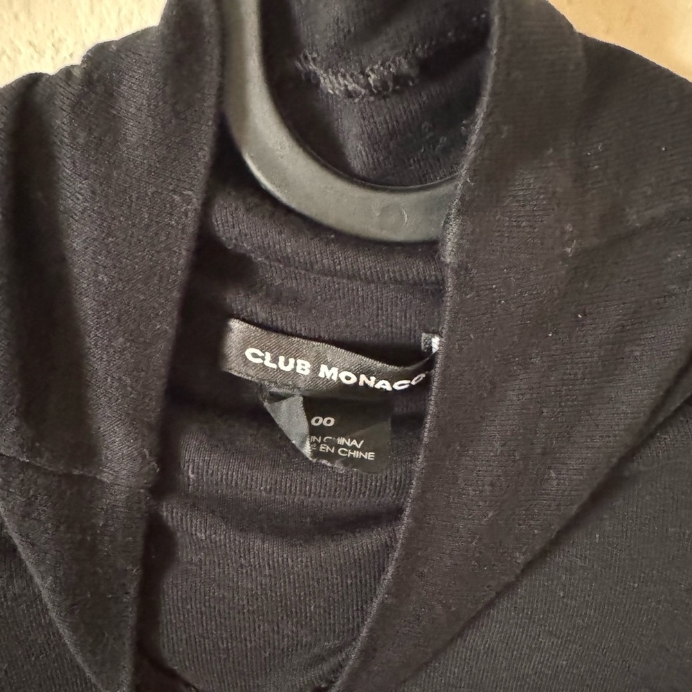 Club Monaco Black Long-Sleeve Bodycon Dress - Picture 2 of 2